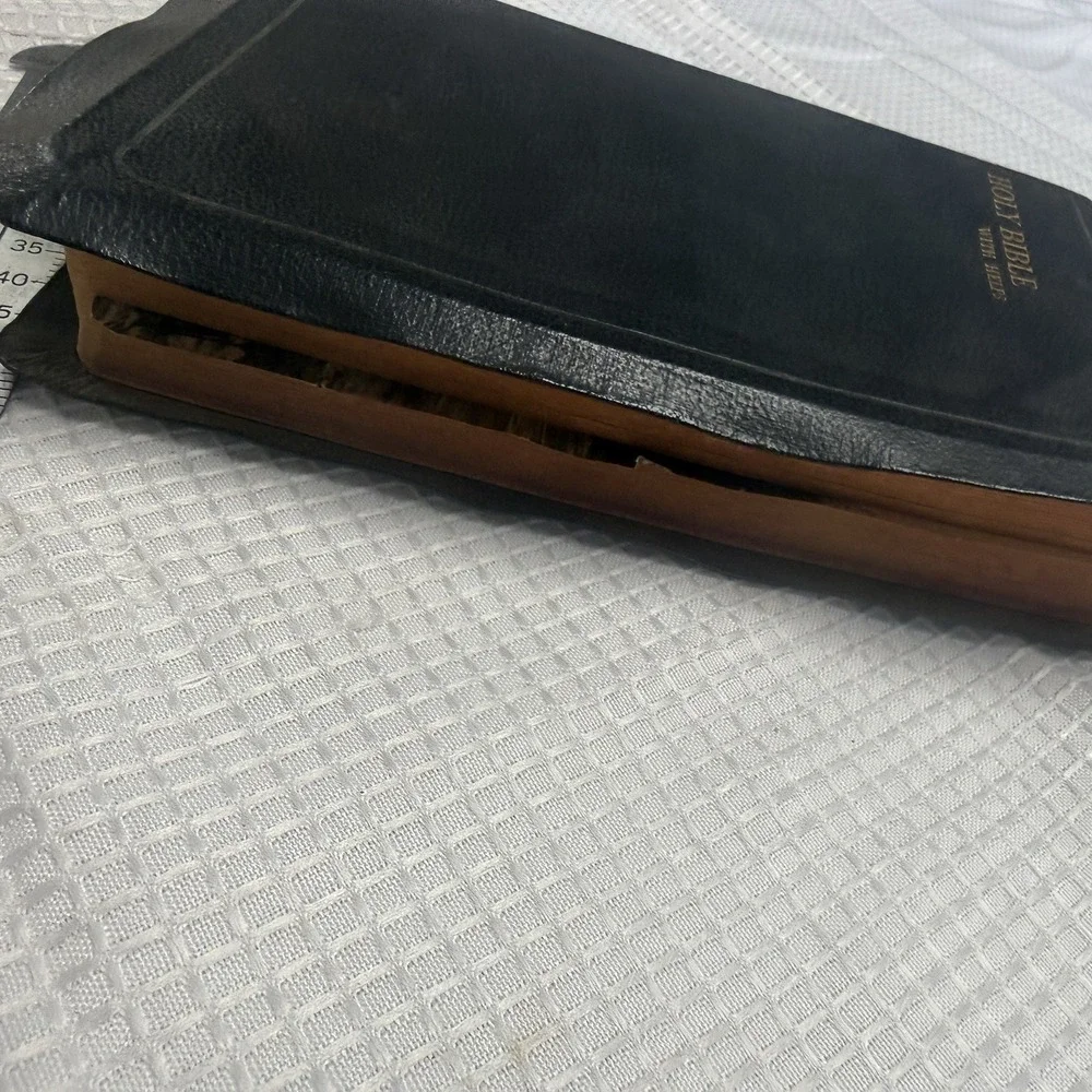 Vtg Westminster Book‎ KJV Bible Helps 1946 Great Britain Genuine Leather Soft